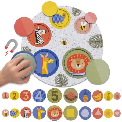 Joc Magnetic TAF TOYS - Puzzle Peek-A-Boo