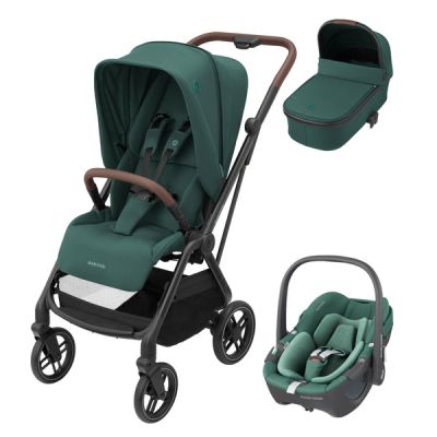 Maxi-Cosi Sistem 3in1 Leona2 ESSENTIAL GREEN