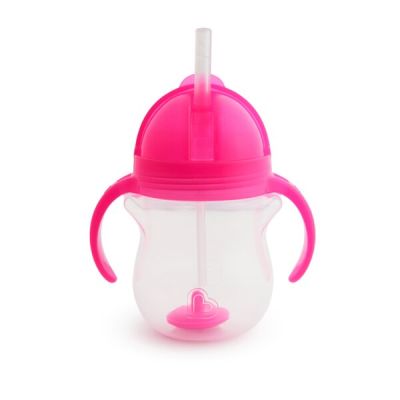 Munchkin Cana Any Angle, Click Lock, Cu Pai Flexibil Si Manere, 207ml, 6L+ PINK