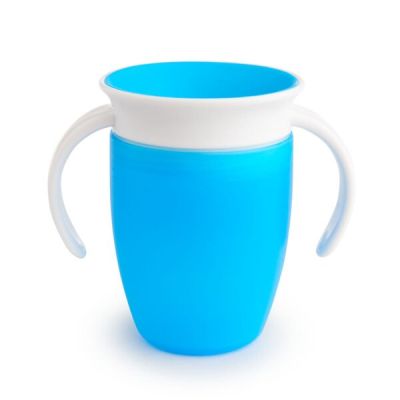 Munchkin Cana Miracle 360, Cu Manere, 207ml, 6L+ BLUE