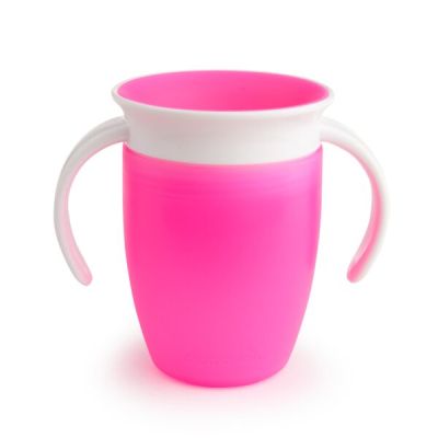 Munchkin Cana Miracle 360, Cu Manere, 207ml, 6L+ PINK