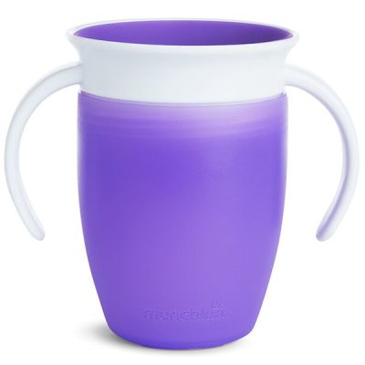 Munchkin Cana Miracle 360, Cu Manere, 207ml, 6L+ PURPLE