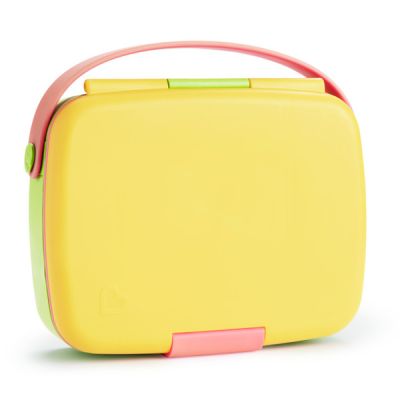 Munchkin Cutie Bento Lunch, Cu Ustensile Din Inox, 18L+ YELLOW
