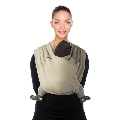 Sistem De Purtare Wrap Elastic Babylonia Tri-Cotti, 3.5kg-15kg, M. CREAM