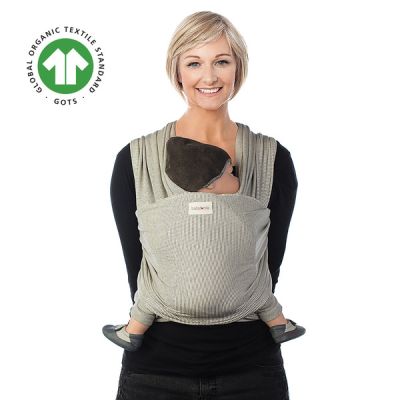Sistem De Purtare Wrap Elastic Babylonia Tricot Slen Design, 3.5kg-15kg. WHITE STIPPLE