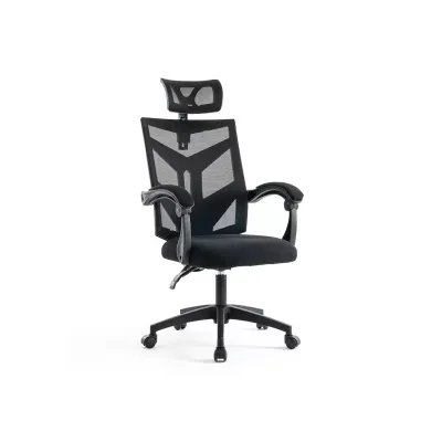 Scaun birou mesh OFF434, ergonomic, rabatabil, cu tetiera, respirabil,100 kg DRM10578