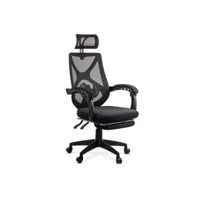Scaun birou mesh OFF636, ergonomic, suport lombar, tetiera reglabila, mecanism asincron,100 kg DRM10575