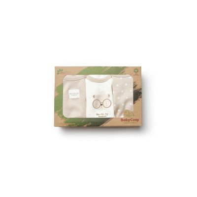 Set de 3 body TeddyBear, BabyCosy, 100% bumbac (Marime: 18-24 Luni) JEMBC-CSY8122-18