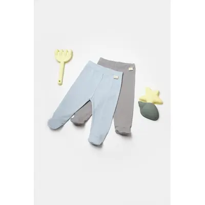 Set 2 pantaloni Bamboo, blue, BabyCosy, 50%bumbac+50% bambus (Marime: 3-6 Luni) JEMBC-CSYB9029-3