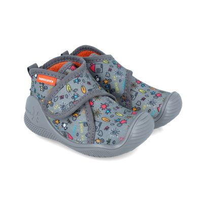Incaltaminte de interior Biomecanics ZAPATILLA MY FAMILY, gri (Marime: 18 (10,8-11,5 cm)) JEM241156-B-18