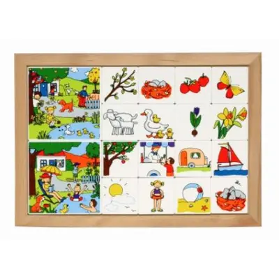 Joc educativ pentru gradinita loto anotimpuri - primavara-vara - educo - okee522815