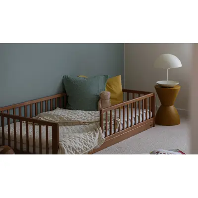 Pat Din Lemn Masiv Pentru Junior Monty Montessori Vintage 160a 80 Cm Pjbmontyvintage