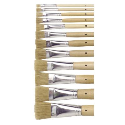 Set 12 pensule cu maner lung - numarul 12 - heutink - okee040116