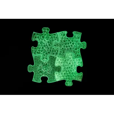 Covoras ortopedic senzorial puzzle set fluorescent, straluceste in intuneric - okemfk-096