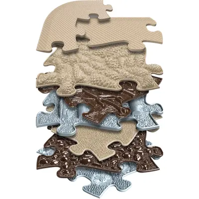 Covoras ortopedic senzorial puzzle set pentru seniori - okemfk-084