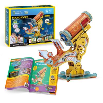 Cubic Fun - Joc Educativ STEM National Geographic puzzle 3D Microscop ARTCUDS1127h