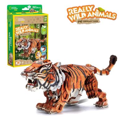 Cubic Fun - National Geographic Animale Salbatice Puzzle 3D Tigru Siberian 87 piese ARTCUDS1071h