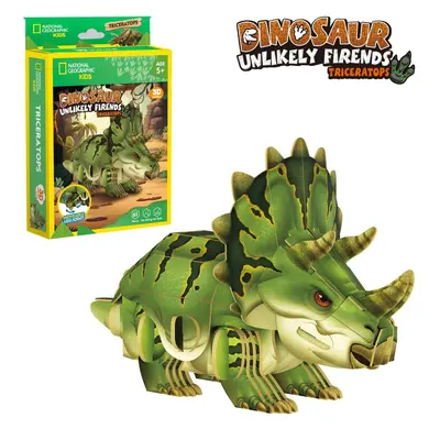 Cubic Fun - National Geographic Dinozauri Puzzle 3D Triceratops 61 piese ARTCUDS1168h
