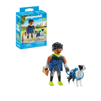 Playmobil - Figurina alergator cu animalut de colectie caine Border Collie ARTPM71740