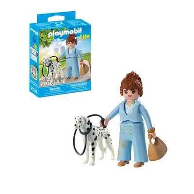 Playmobil - Figurina manager cu animalut de colectie caine Dalmatian ARTPM71736