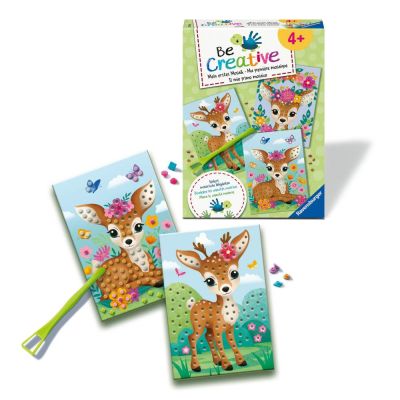 Ravensburger - Be Creative Set midi de creatie mozaic caprioare ARTRVSAC25534