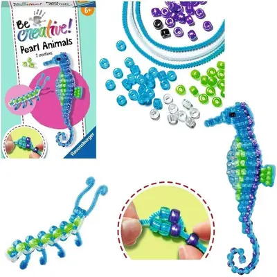 Ravensburger - Be Creative Set mini de creatie din perle calut de mare si larva ARTRVSAC18428