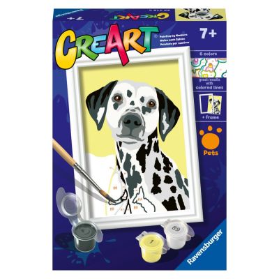 Ravensburger - CreArt pictura pe numere pentru copii caine dalmatian ARTRVSPBN23716