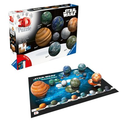 Ravensburger - Puzzle 3D planetele din galaxia Star Wars 531 piese ARTRVS3D11577