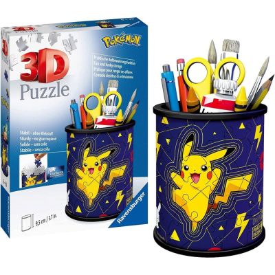 Ravensburger - Puzzle 3D suport pixuri Pokemon 54 piese ARTRVS3D11257