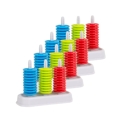 Set stem de 4 numaratori cu cate 30 jetoane colorate - okeml95277