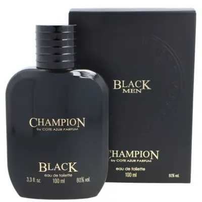Apa de toaleta Champion Black, barbati, Cote D&acute;Azur, 100 ml