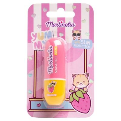 Balsam de buze cu SPF 15 pentru copii cu aroma de capsuni, 68025, 3.5 g  Martinelia