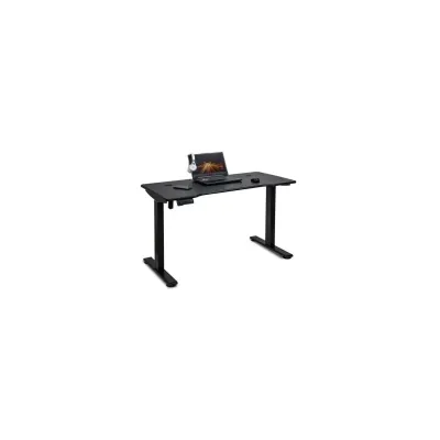 Birou reglabil electric off990, blat mdf, cu motor, functional, negru/alb drm10581