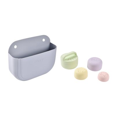 Cos silicon Beaba cu jucarii de baie Pebble ERFB920413