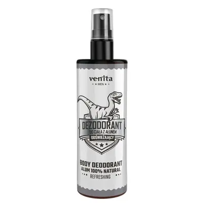 Deodorant fresh pentru corp, cu alaun, Venita Men Vegan, 100ml