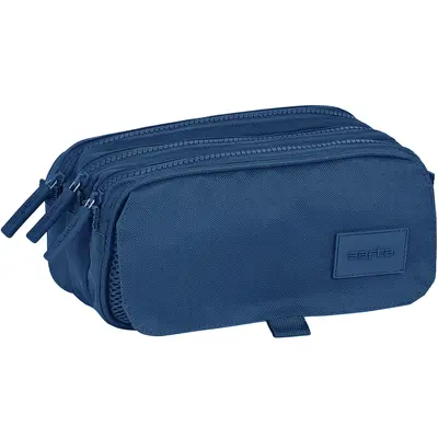 Penar Safta Basic Navy Blue cu 3 compartimente, 21.5x10x8 cm