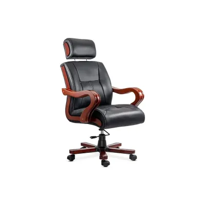 Scaun directorial cu masaj off1662, baza lemn, piele ecologica, elegant, robust, cu temporizator, 120 kg drm10585