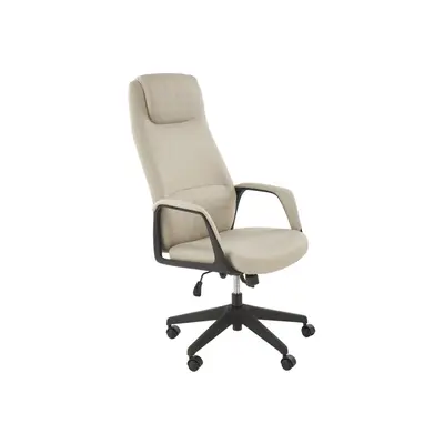 Scaun directorial hm razor, piele ecologica, mecanism multiblock, tetiera integrata,120 kg, bej drm10552