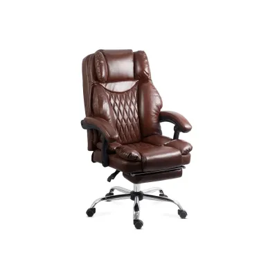 Scaun directorial off340, piele ecologica, mecanism balans, robust, rabatabil 180 grade, 150 kg drm10591