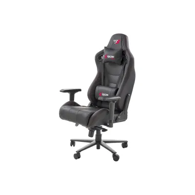 Scaun directorial pentru gaming hm chavez, piele ecologica, cadru metalic, cotiere reglabile, multiblock, perne lombare,100 kg, negru drm10405