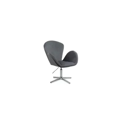Scaun pentru relaxare rel406, catifea, baza metal cromat, inaltime reglabila, 100 kg drm1610