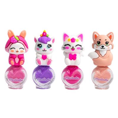 Set 4 bucati Lac de unghii Friendly Animals, 44107,  Martinelia