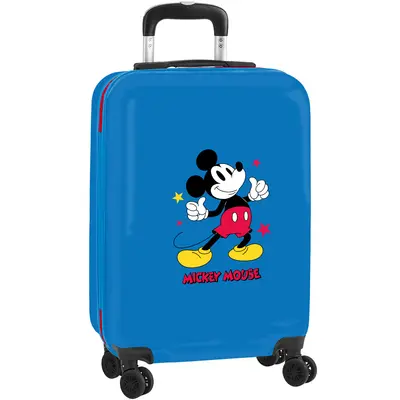 Troler Mickey Mouse cu carcasa rigida, 34x55x20 cm