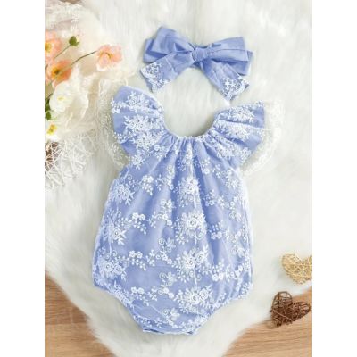 Body elegant cu dantela brodata mdtu143-de