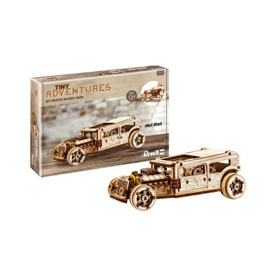 Lume miniaturala de lemn Hot Rod VRNRV00612