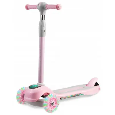 Trotineta cu roti cu led ricokids piko 765001 - roz - resigilat edeedi765001_resigilat