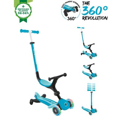 Trotineta Globber Go-Up 3 in 1 Active, Eco, rotire 360, blue FUNK749-300