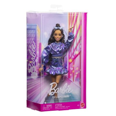 BARBIE DELUXE STYLE PAPUSA BARBIE ROCHIE ALBASTRU METALIZAT VIVMTJFP42