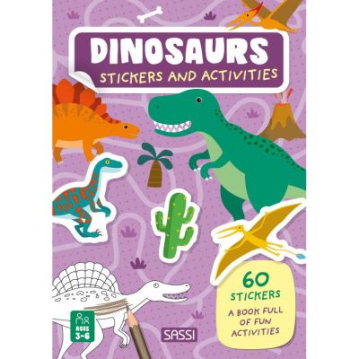 Carte de activitati cu abtibilduri - dinozauri
