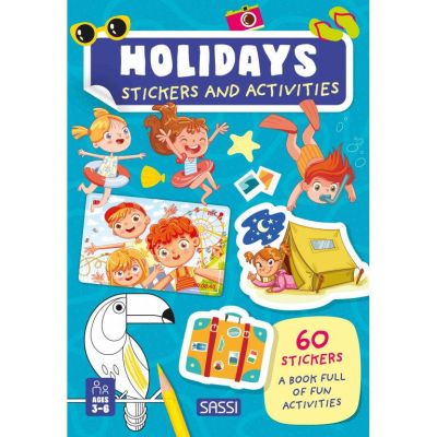 Carte de activitati cu abtibilduri - in vacanta